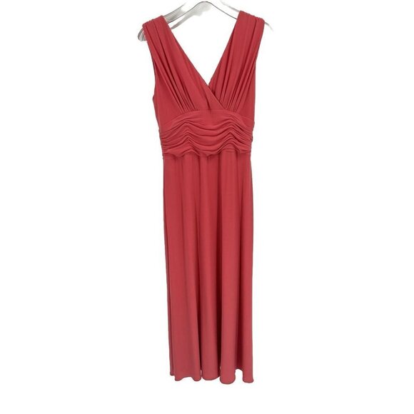 Vintage Talbots Maxi Dress Salmon Sz 10 - Picture 1 of 7